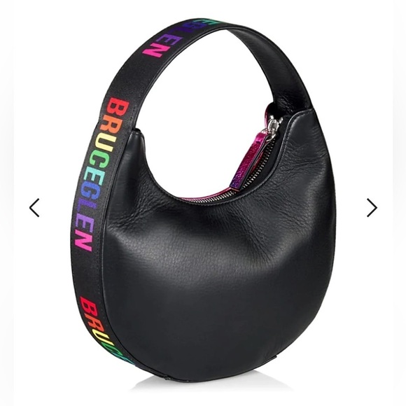 Bruce Glen RAINBOW METALLIC MINI EGG BAG. Sold Out Everywhere! Shoulder Bag HOBO - Picture 3 of 13